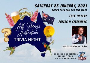 All Things Australian Trivia Night